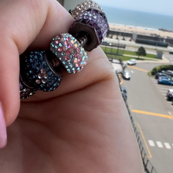 Authentic PANDORA 925 Snake Chain Bracelet with all pandora Authentic charms - Picture 9 of 16